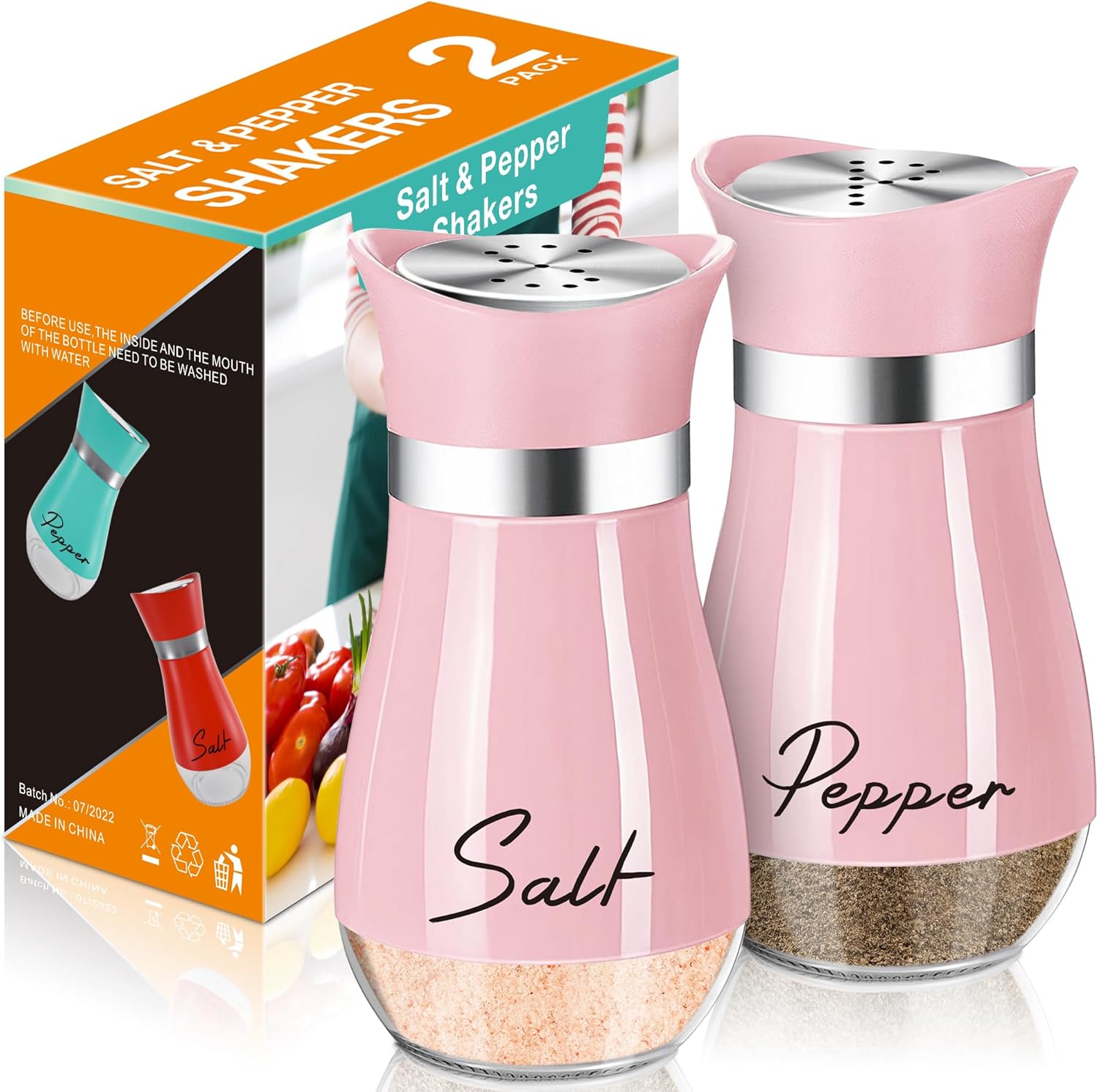 Chic Pink Salt and Pepper Shakers: Your Kitchen Essential!