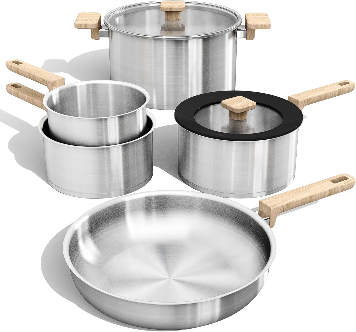Cook in Style: Review of the CAROTE 7-Piece Stainless Steel Cookware Set