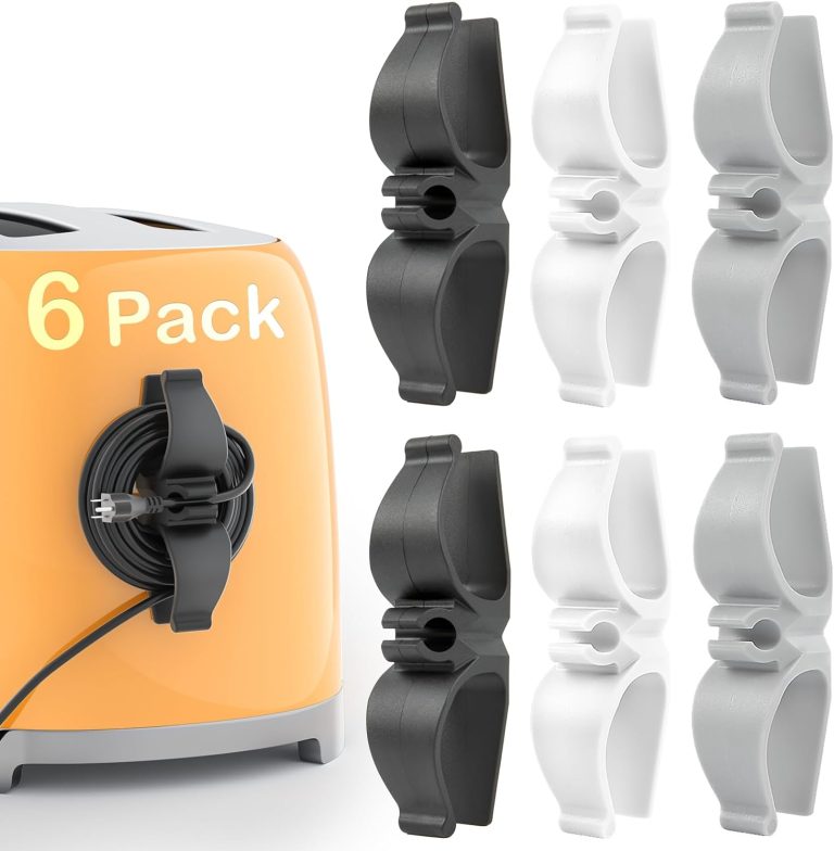 Tidy Up Your Kitchen: 6-Pack Cord Organizer Review for Small Appliances