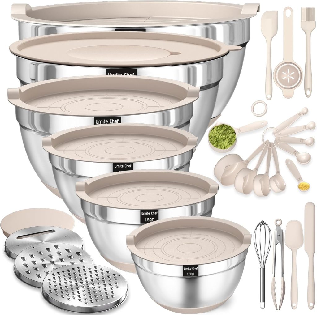 Ultimate 26PCS Mixing Bowls Set: Airtight Lids & Kitchen Gadgets for Effortless Prep!