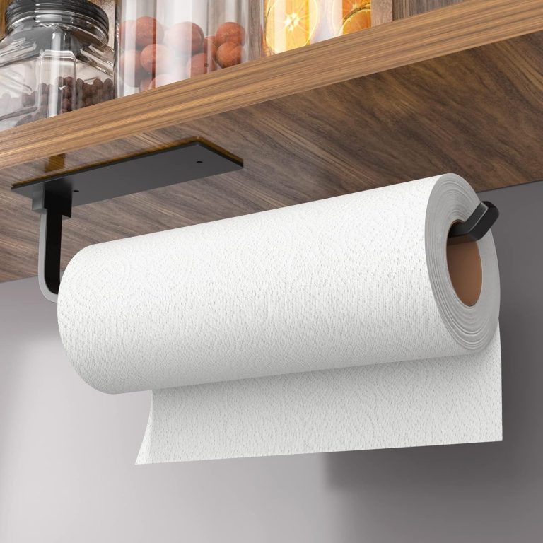 Upgrade Your Kitchen: The Best Matte Black Self-Adhesive Paper Towel Holder!