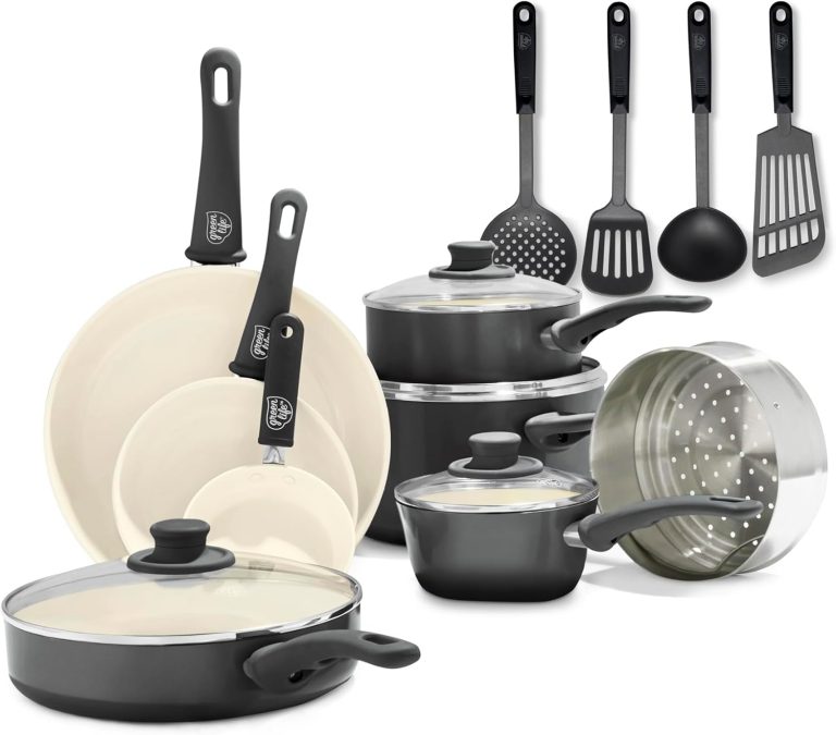 Cooking Made Easy: GreenLife Soft Grip 16-Piece Nonstick Cookware Set Review