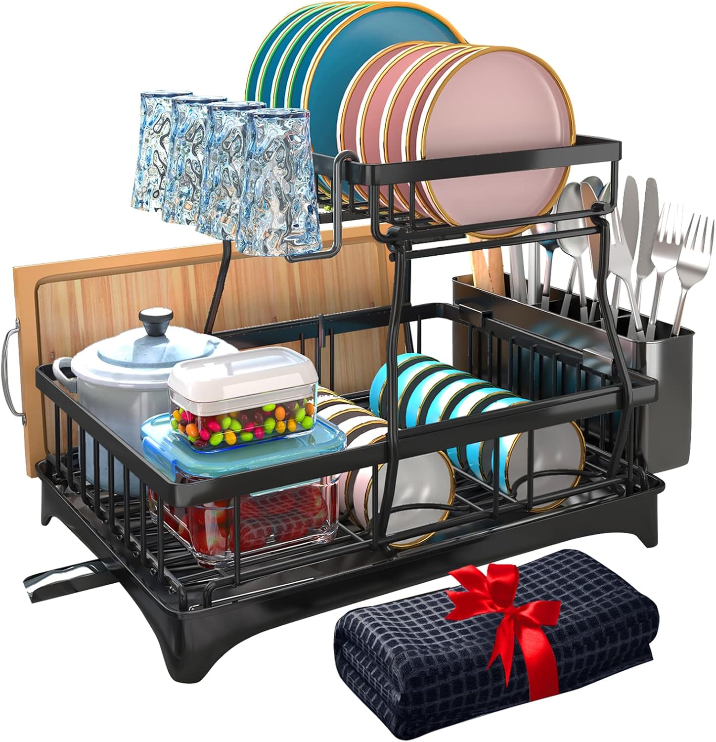 Elevate Your Kitchen: The Godboat 2-Tier Dish Drying Rack Review