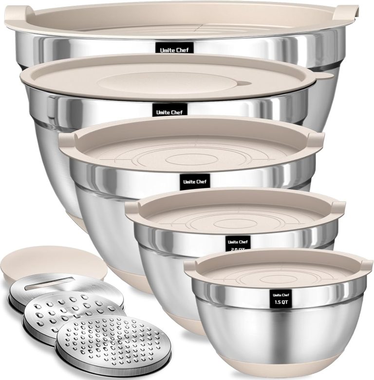 Elevate Your Kitchen with Umite Chef's 8PCS Mixing Bowls Set: The Ultimate in Versatility and Style!